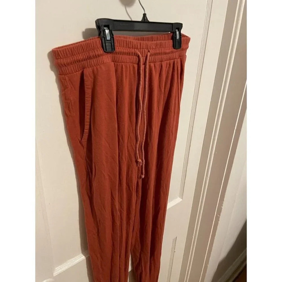 Melloday Women's Size X-Large Orange Casual Jogger Pants - Picture 2 of 7
